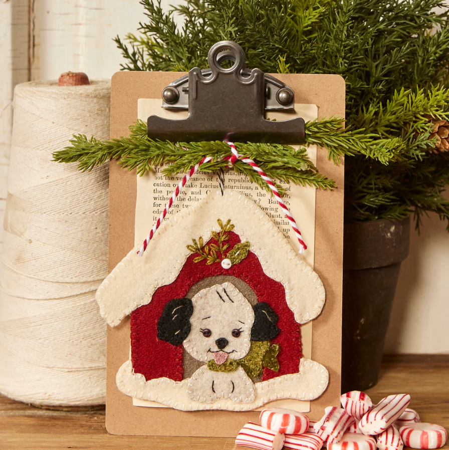 Busters Dog House Ornament Wool Applique by Buttermilk Basin  - Paper Pattern