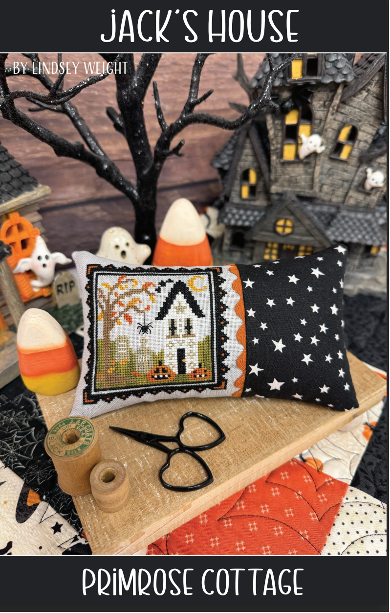 Jack's House Cross Stitch by Lindsey Weight of Primrose Cottage - PDF Pattern