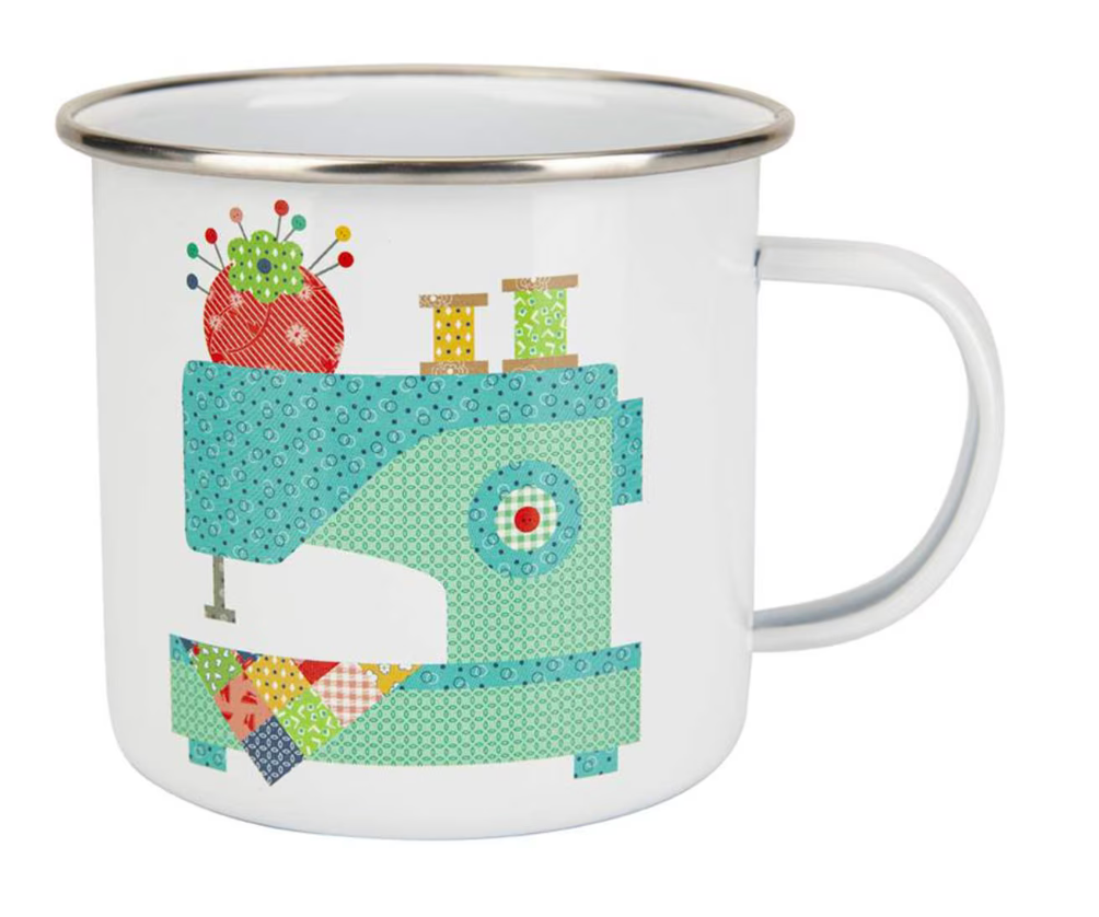 Vintage Happy 2 Tin Mug from Lori Holt