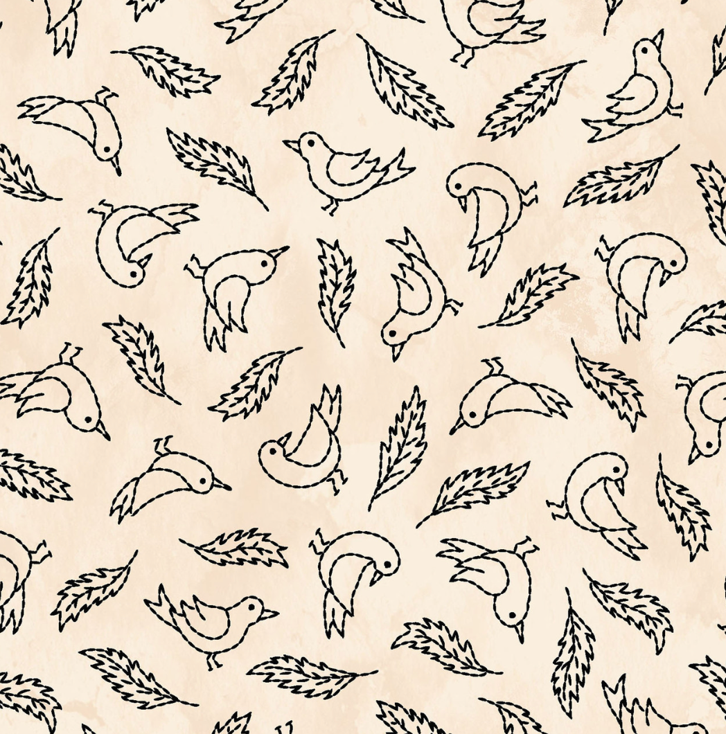 Spooky Stitches | MAS10873-E | Cream - Crows