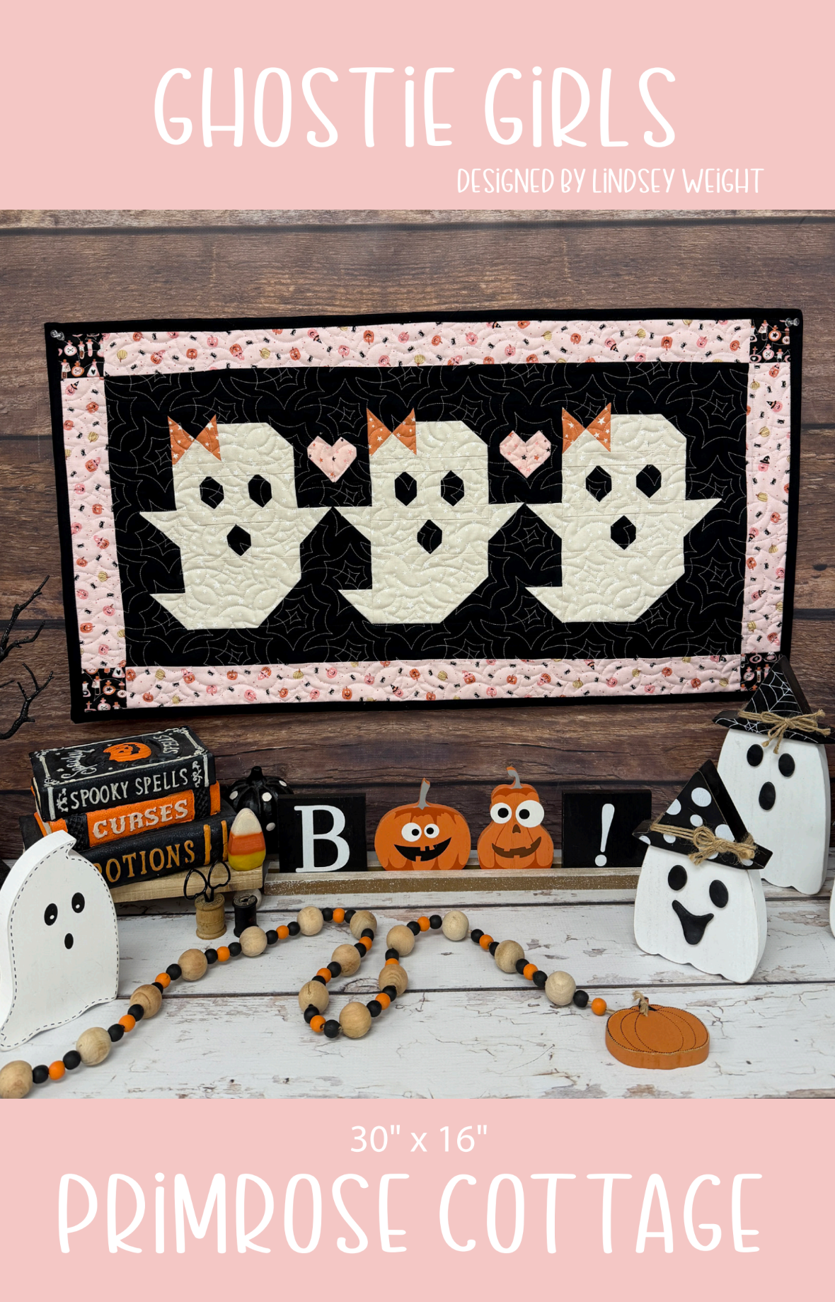 Ghostie Girls by Lindsey Weight of Primrose Cottage Quilts - Quilt PDF Pattern