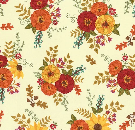 Autumn Afternoon | C14870 | Flowers - Cream