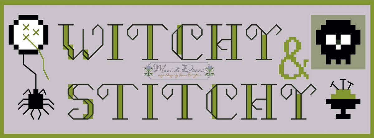 Witchy and Stitchy Ornaments Cross Stitch by Mani Di Donna - Paper Pattern