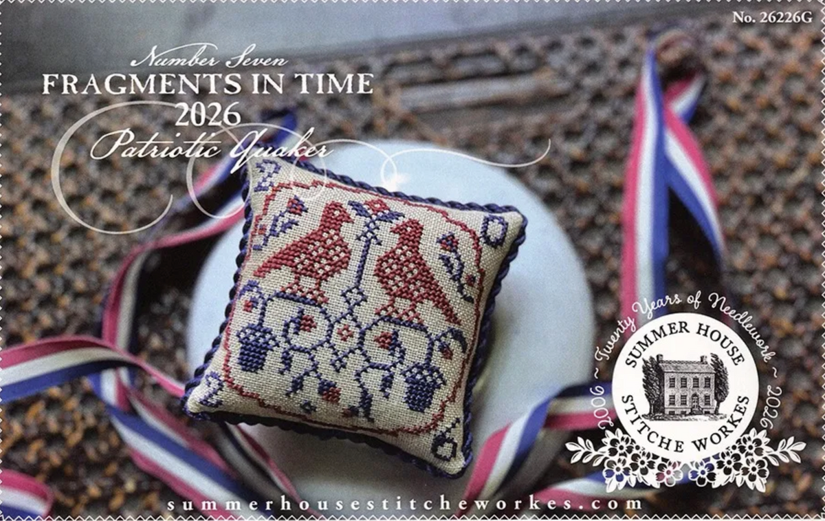 Fragments in Time 2026: Patriotic Quaker #7 Cross Stitch by Summer House Stitche Workes - Paper Pattern (Copy)