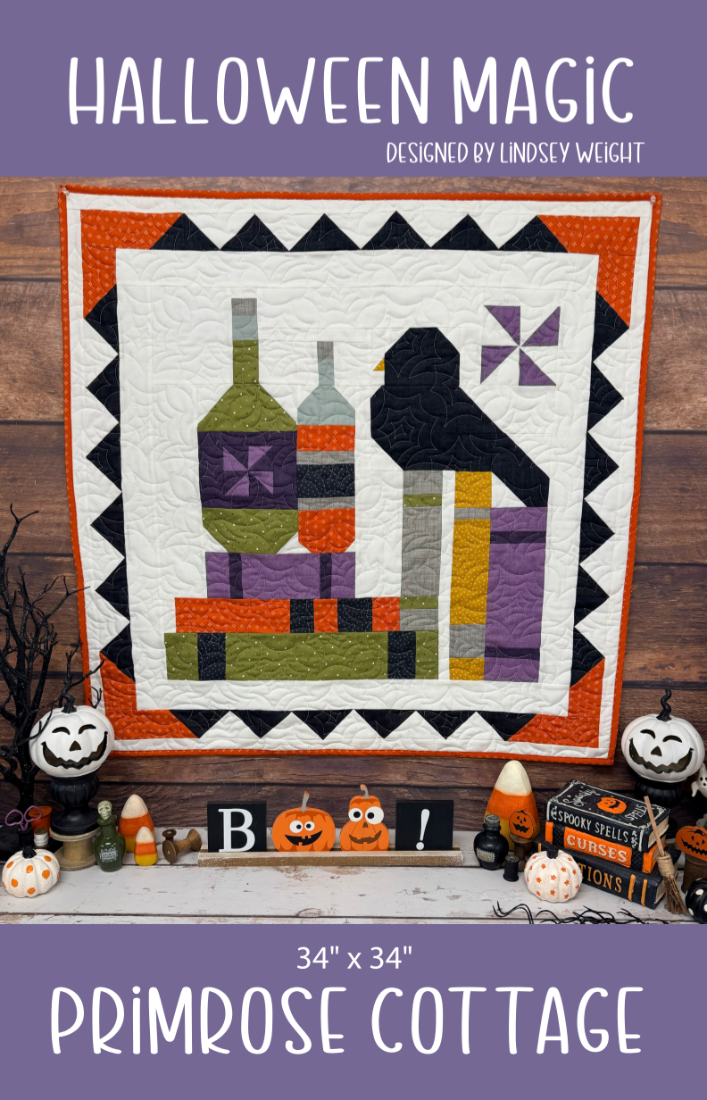 Halloween Magic by Lindsey Weight of Primrose Cottage Quilts - Quilt PDF Pattern