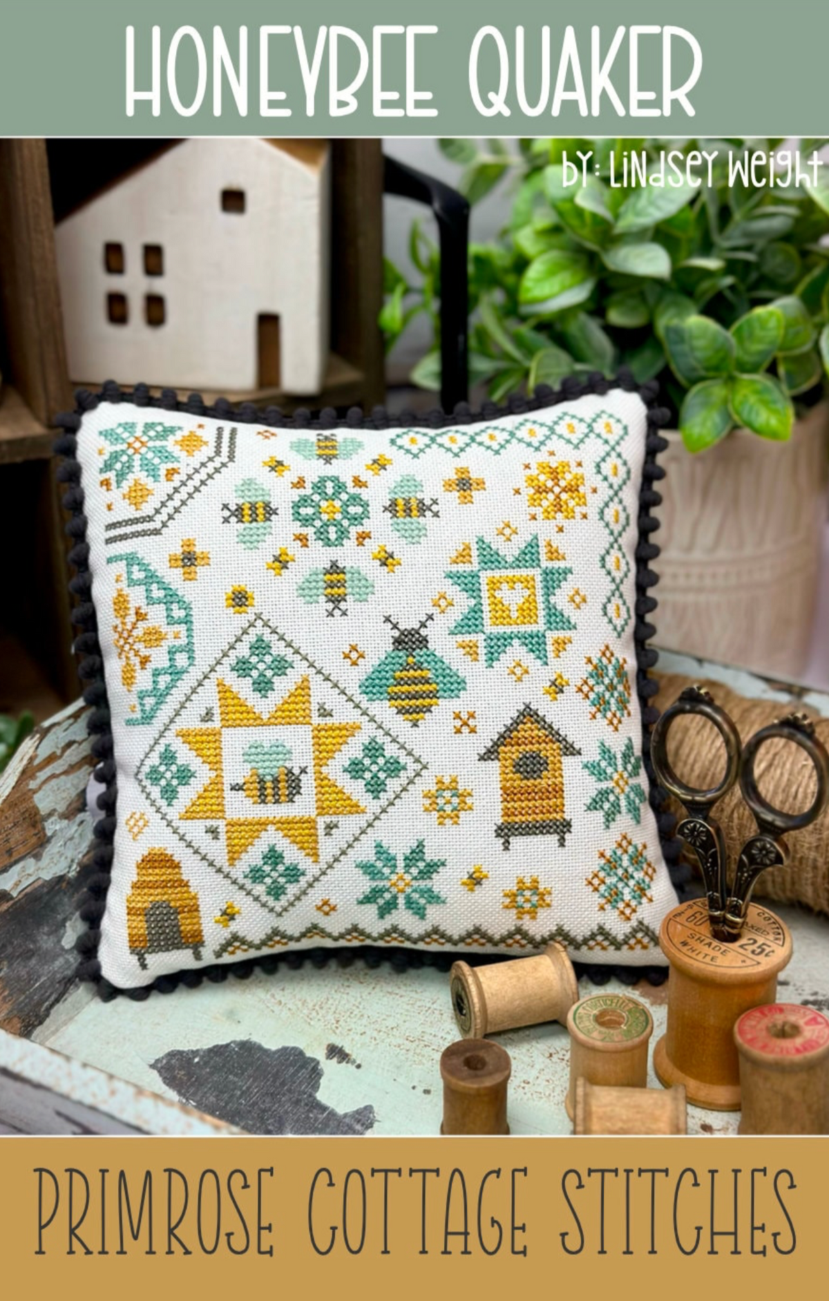 Honeybee Quaker Finishing Kit By Lindsey Weight of Primrose Cottage