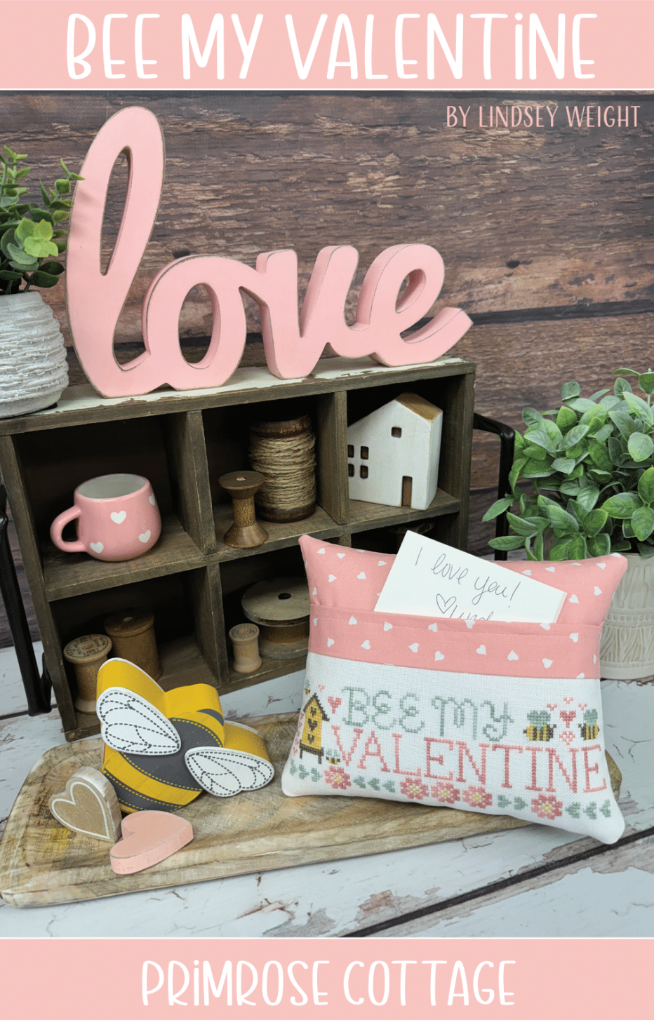 Bee My Valentine Finishing Kit Only - Free Stitch Friday February 2025