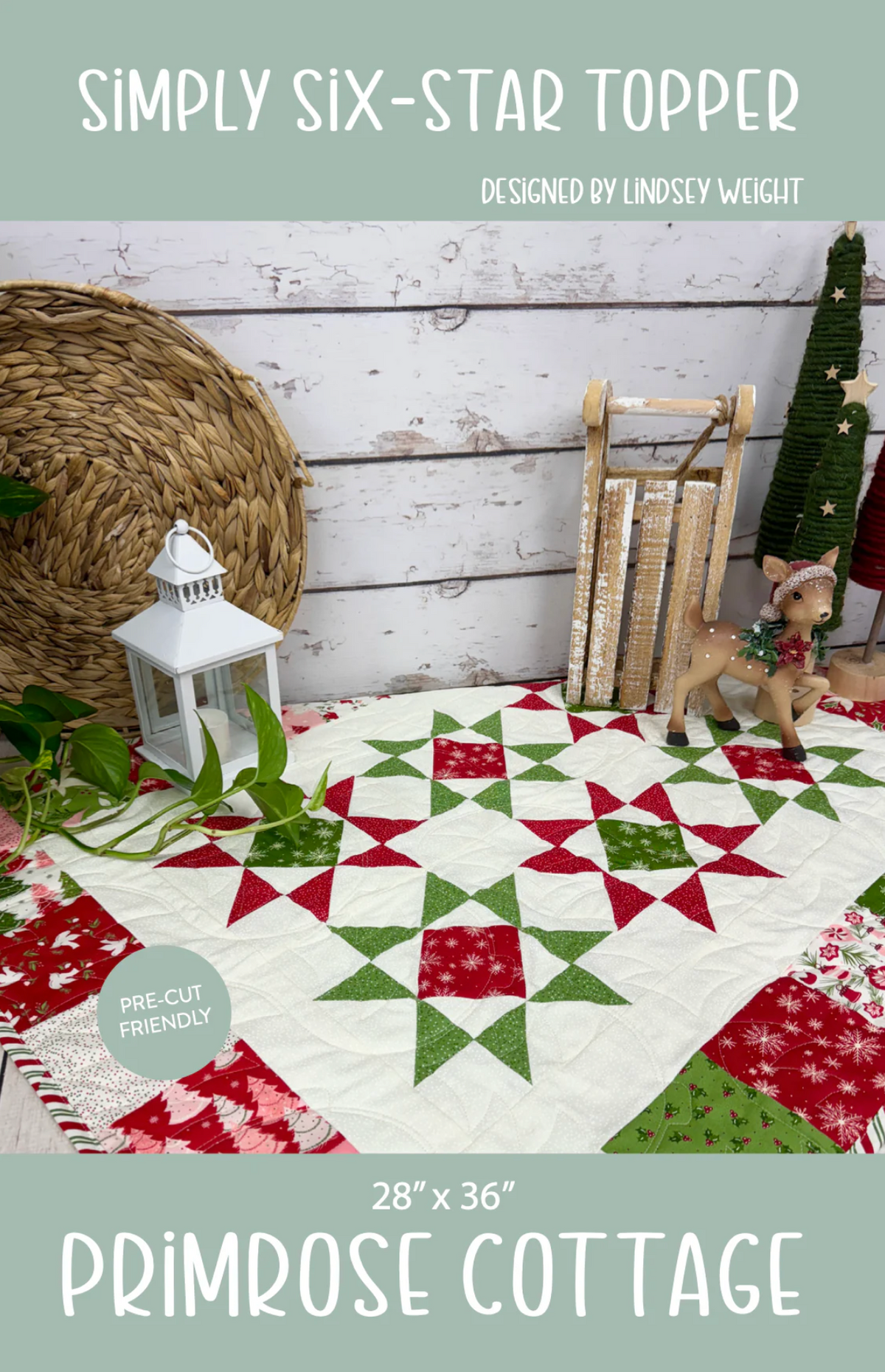 Simply Six Quilt Kit Using American Gatherings By Primitive Gatherings For Moda Fabrics - Pattern not included