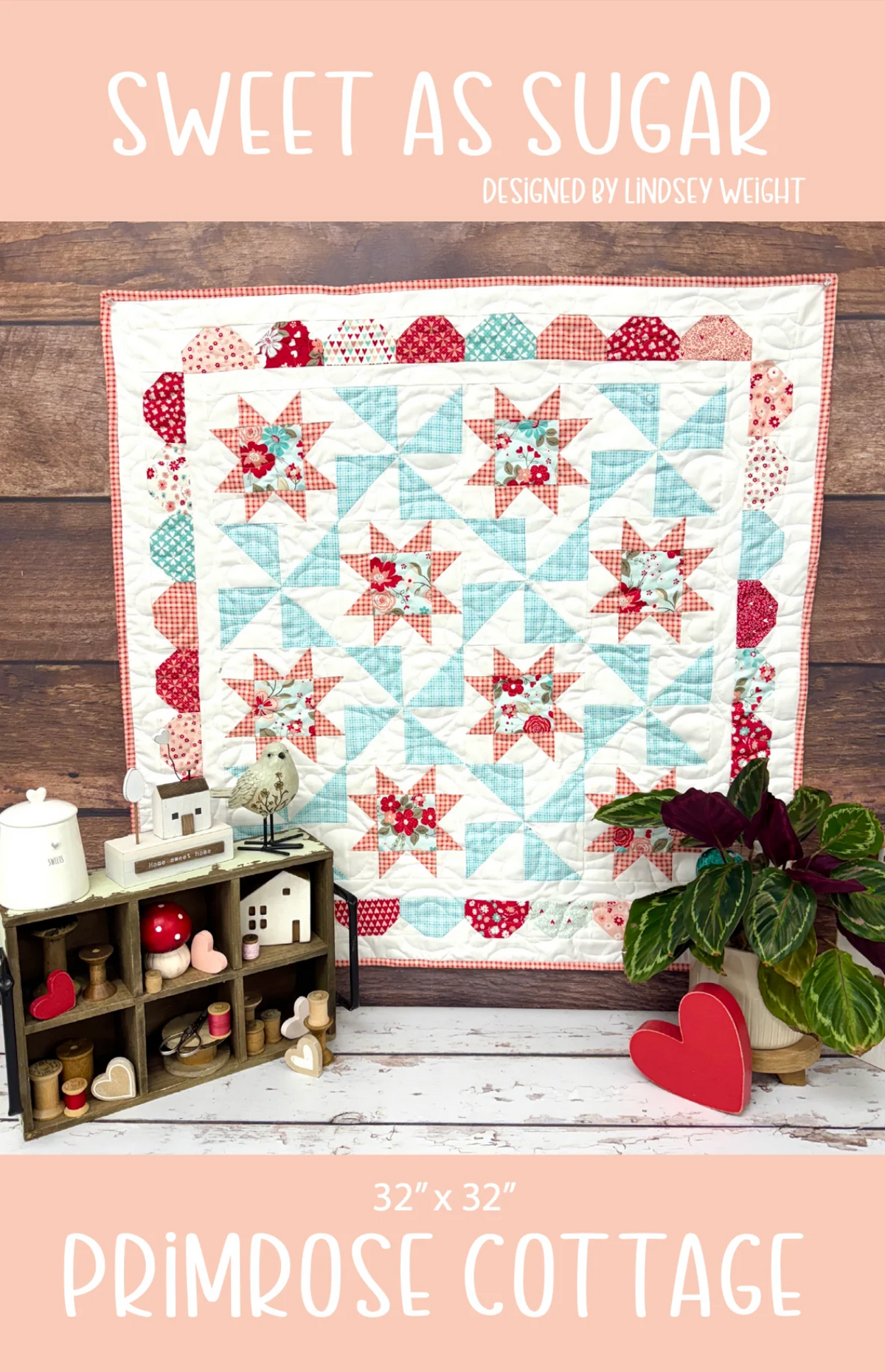 Sweet as Sugar Quilt Kit Using Freedom Garden by My Minds Eye For Riley Blake Desins