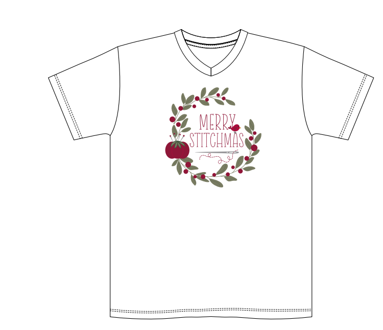 PRE-ORDER Primrose Cottage Exclusive Unisex &quot;Merry Stitchmas&quot; Shirt -  Sizes XS - 3XL