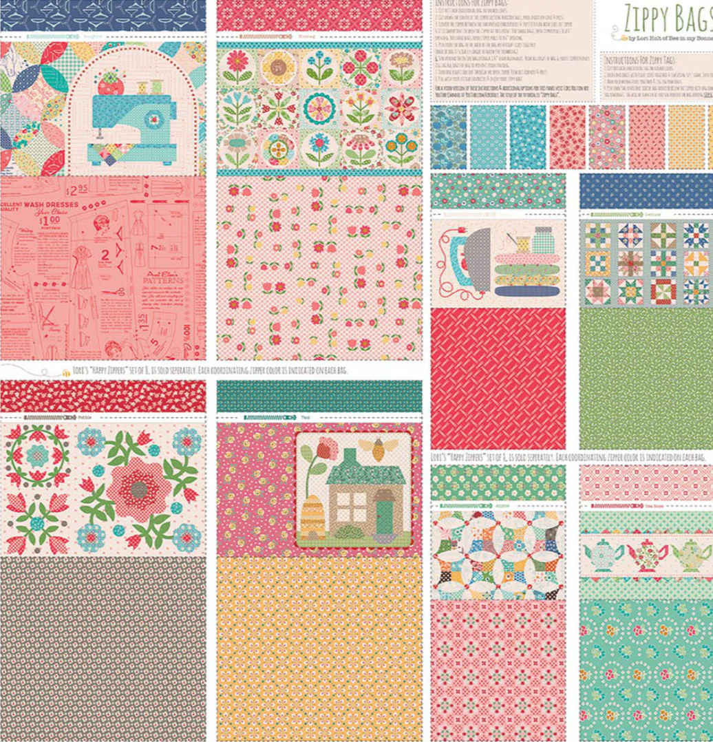 Zippy Bags - Project Panel With Happy Zippers Kit