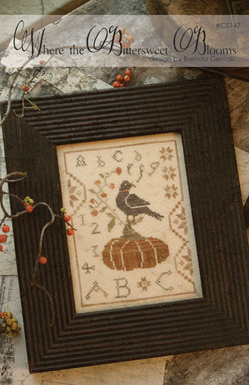Where the Bittersweet Blooms Cross Stitch by With Thy Needle & Thread - Paper Pattern