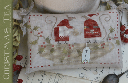 Christmas Tea Cross Stitch by With Thy Needle & Thread - Paper Pattern