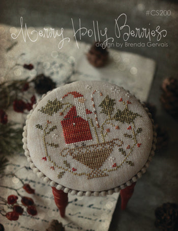Merry Holly Berries Cross Stitch by With Thy Needle & Thread - Paper Pattern