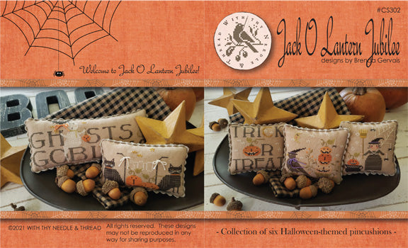 Jack O Lantern Jubilee Cross Stitch by With Thy Needle & Thread - Paper Pattern