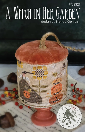 A Witch in Her Garden Cross Stitch by With Thy Needle & Thread - Paper Pattern