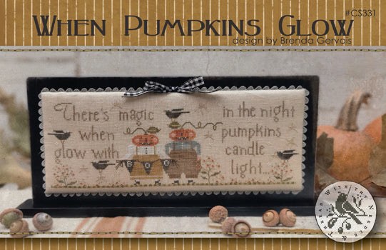 When Pumpkins Glow Cross Stitch by With Thy Needle & Thread - Paper Pattern