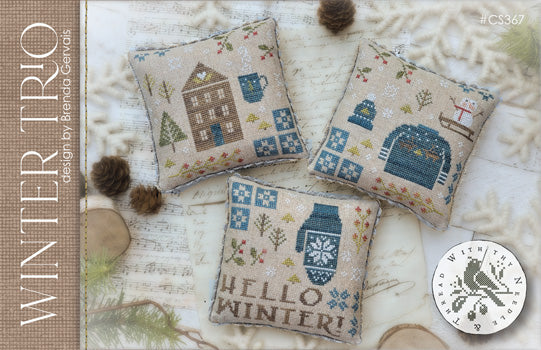 Winter Trio Cross Stitch by With Thy Needle & Thread - Paper Pattern
