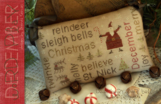 December Word Play Cross Stitch by With Thy Needle & Thread - Paper Pattern