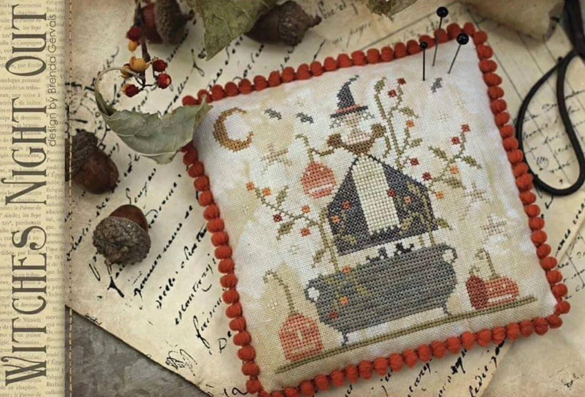 Witches Night Out Cross Stitch by With Thy Needle & Thread - Paper Pattern