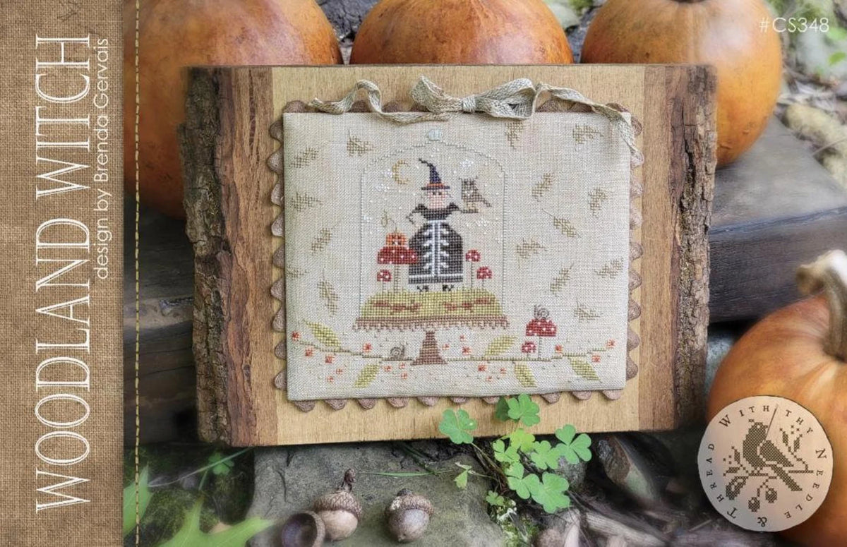 Woodland Witch Cross Stitch by With Thy Needle & Thread - Paper Pattern