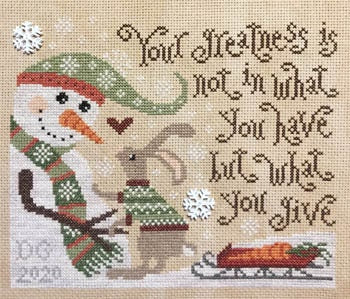 Give Greatly by Silver Creek Samplers - Paper Pattern