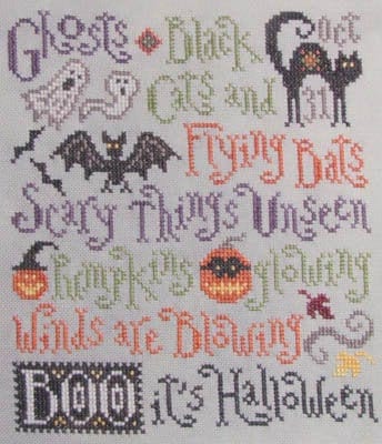 Scary Things October Brings by Silver Creek Samplers - PAPER Pattern