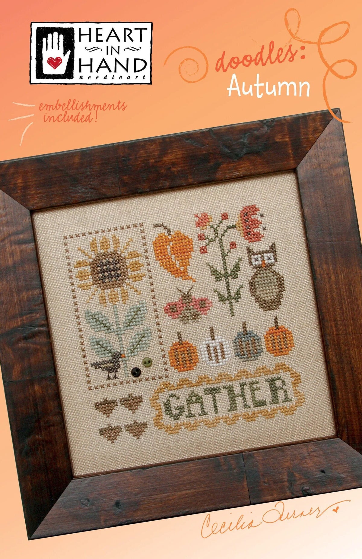 Doodles: Autumn by Heart in Hand (embellishments included) - PAPER Pattern