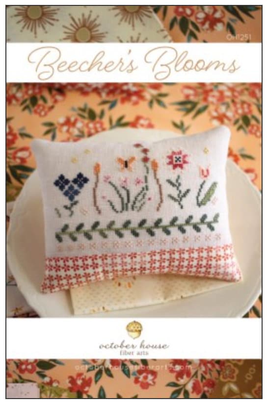 Beecher&#39;s Blooms Cross Stitch by October House Paper Pattern