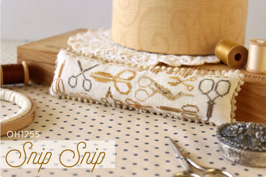 Snip Snip Cross Stitch By October House - Paper Pattern