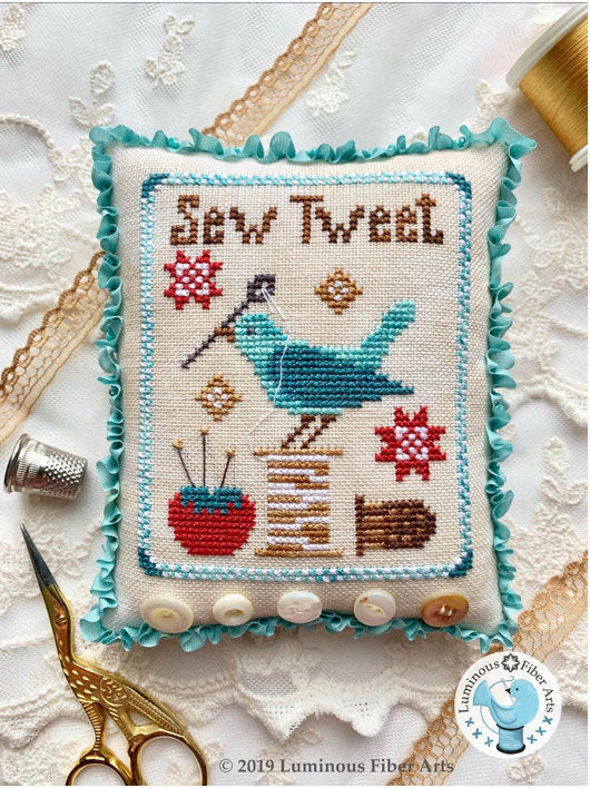 Sew Tweet Cross Stitch By Luminous Fiber Arts - Paper Pattern