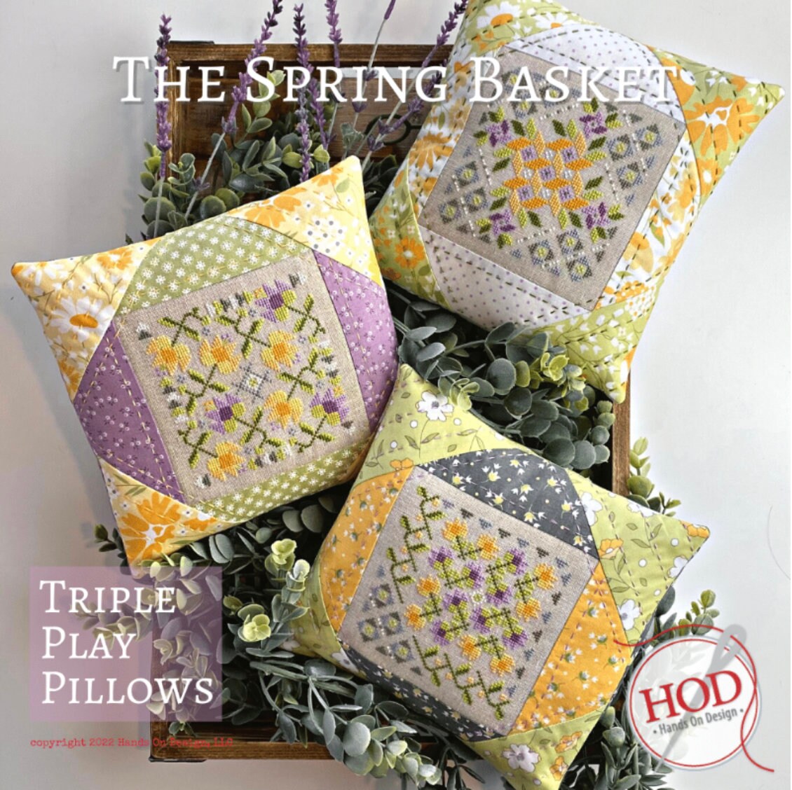 The Spring Basket Cross Stitch By Hands on Design - Paper Pattern