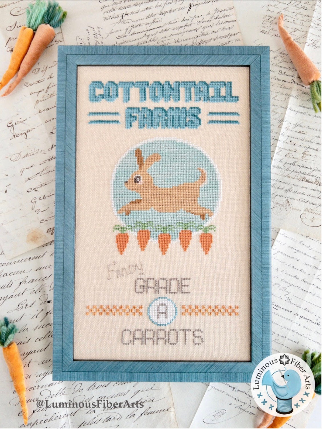 Cottontail Farms Cross Stitch by Luminous Fiber Arts - Paper Pattern