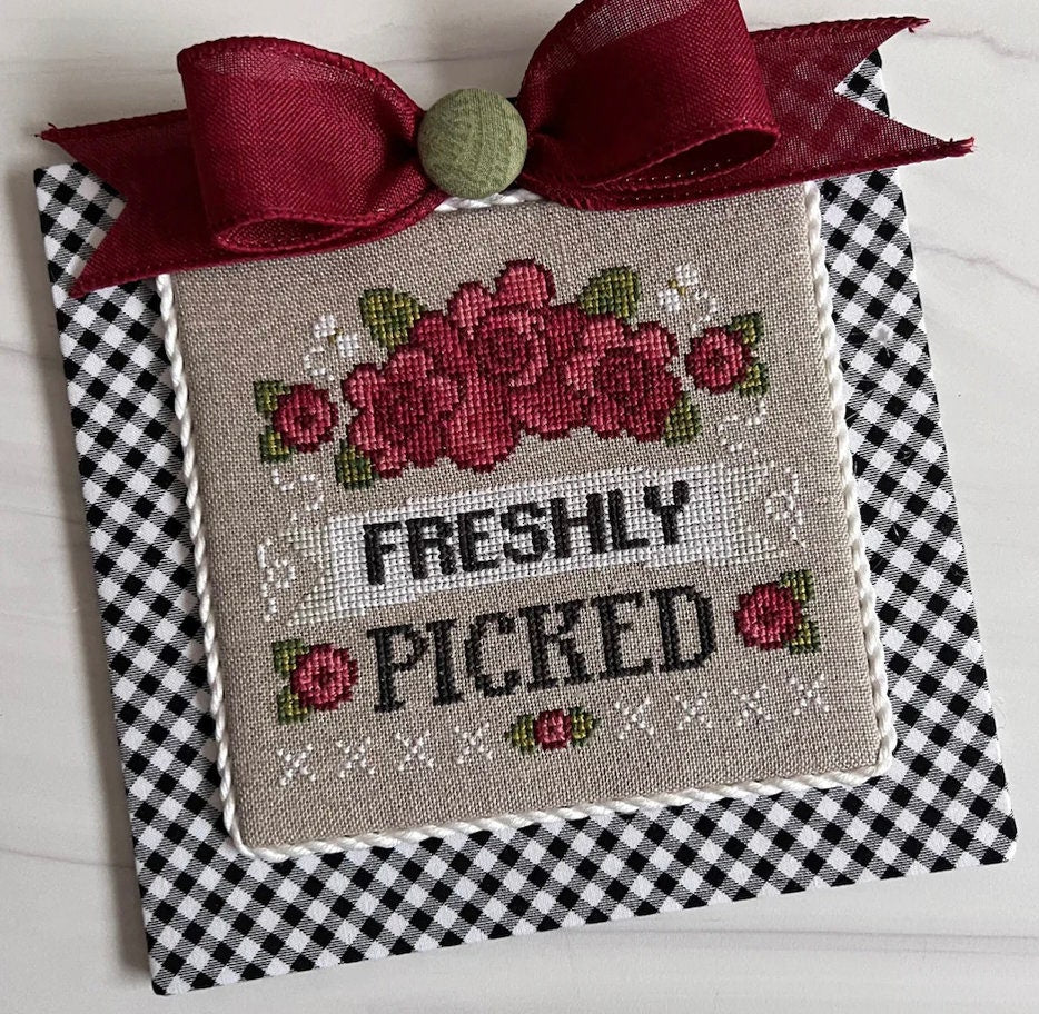 Freshly Picked by Cherry Hill Stitch Cross Stitch - Paper Pattern