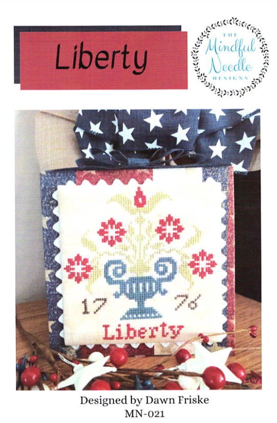 Liberty MN-021 Cross Stitch By The Mindful Needle Designs - Paper Pattern