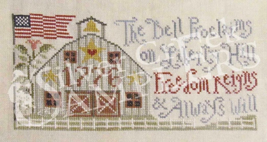 Freedom Reigns Cross Stitch by Silver Creek Samplers - Paper Pattern