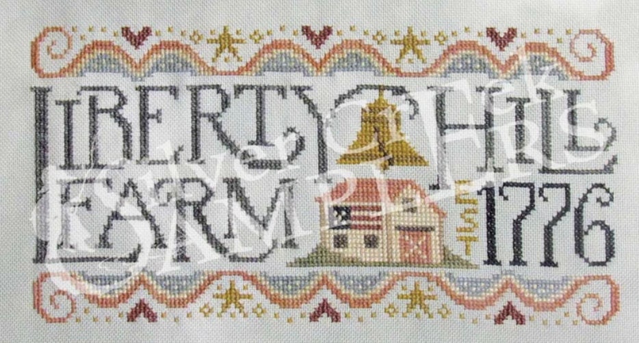 Liberty Hill Farm Cross Stitch by Silver Creek Samplers - Paper Pattern