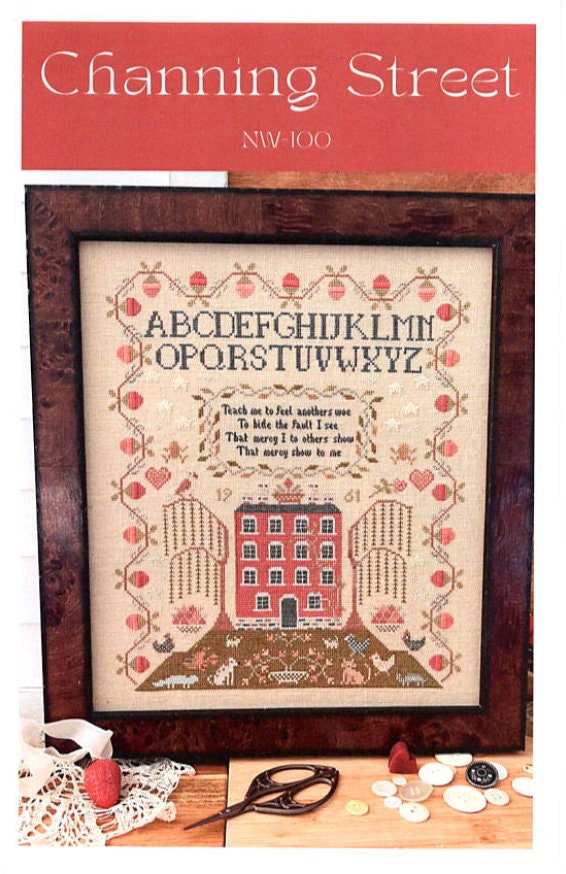 Channing Street Cross Stitch by Annie Beez Folk Art - Paper Pattern A1