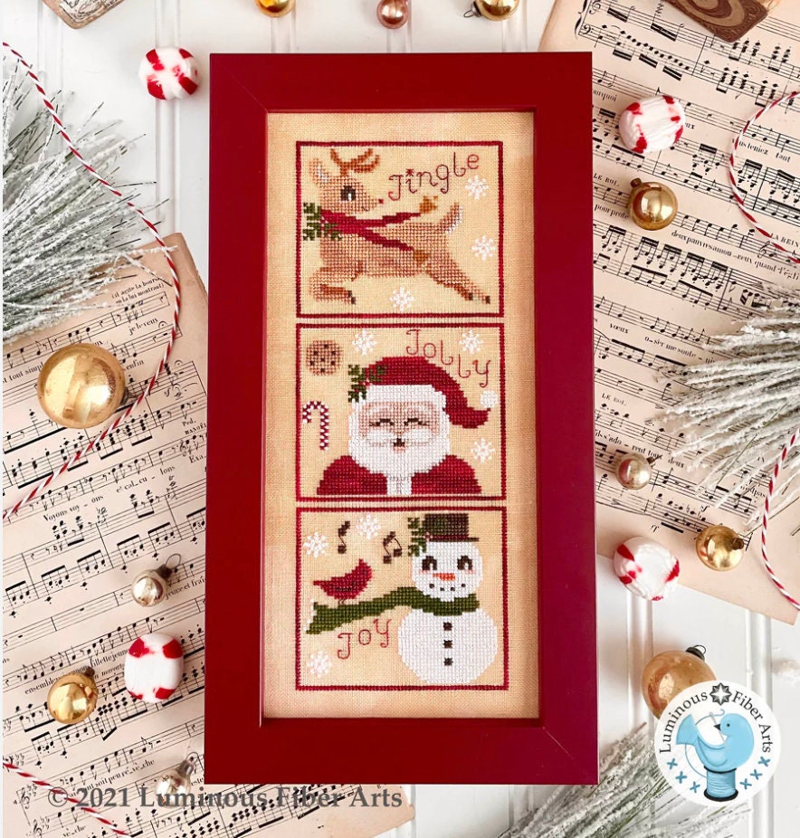 Jingle Jolly Joy  by Luminous Fiber Arts - Paper Pattern