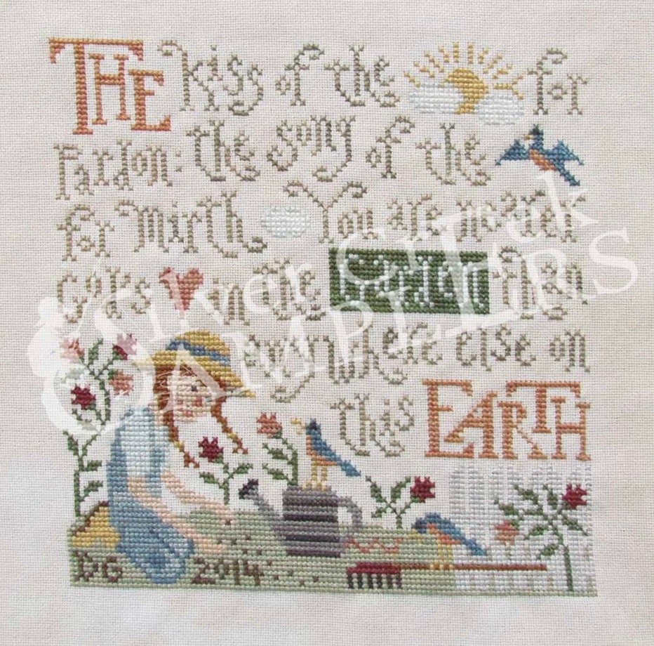 Garden Bliss Cross Stitch by Silver Creek Samplers - Paper Pattern