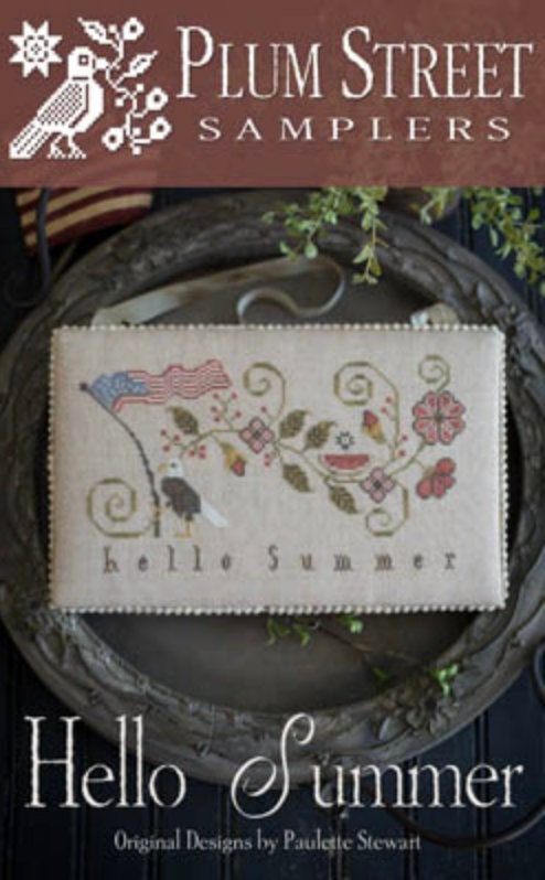 Hello Summer Cross Stitch By Plum Street Samplers - PAPER Pattern