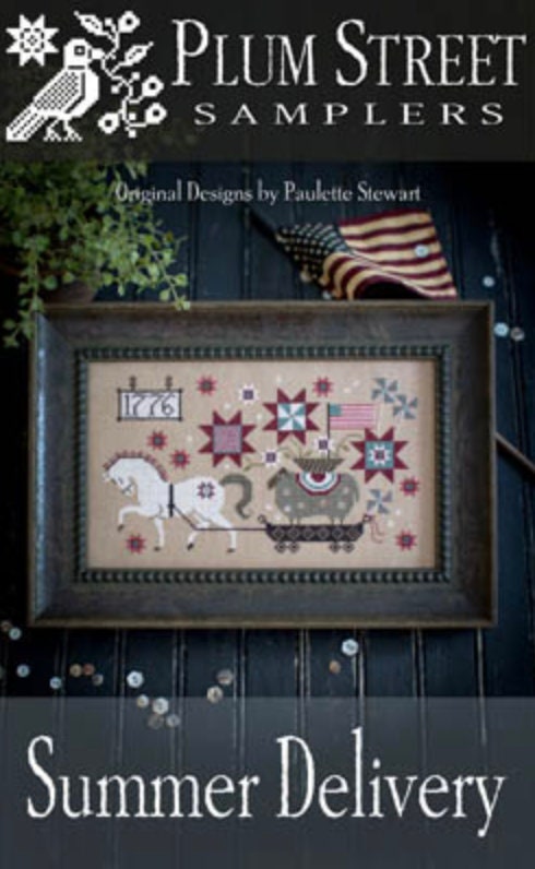 Summer Delivery Cross Stitch By Plum Street Samplers - PAPER Pattern