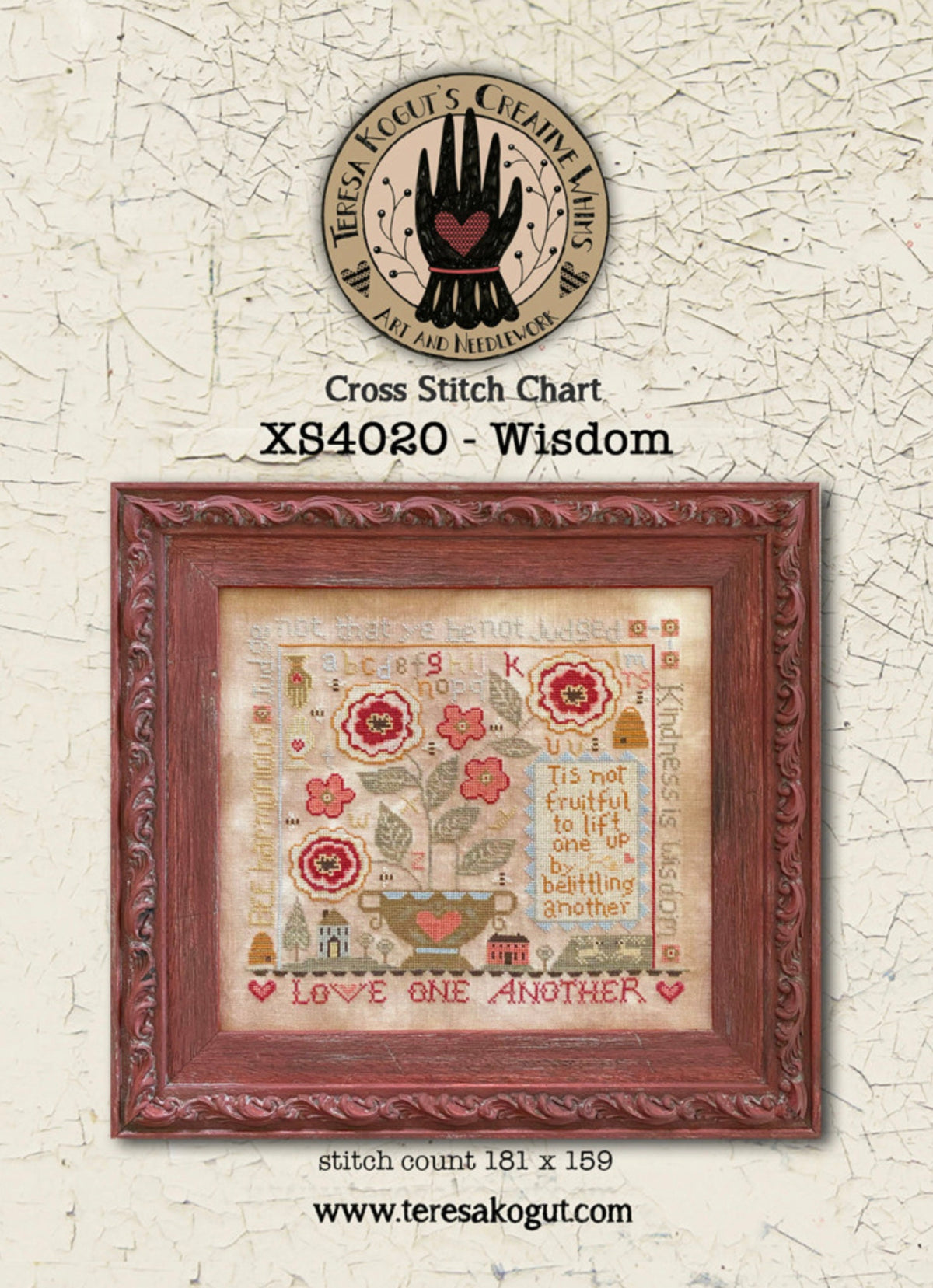 Wisdom XS4020 Cross Stitch By Teresa Kogut - Paper Pattern