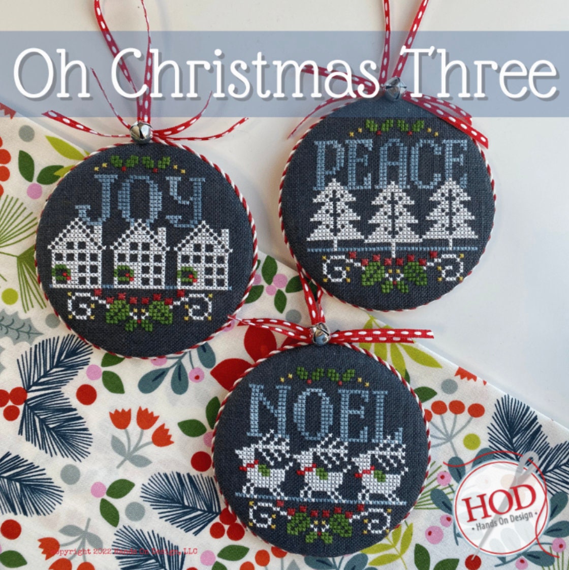 Oh Christmas Three Cross Stitch by Hands on Design - PAPER Pattern