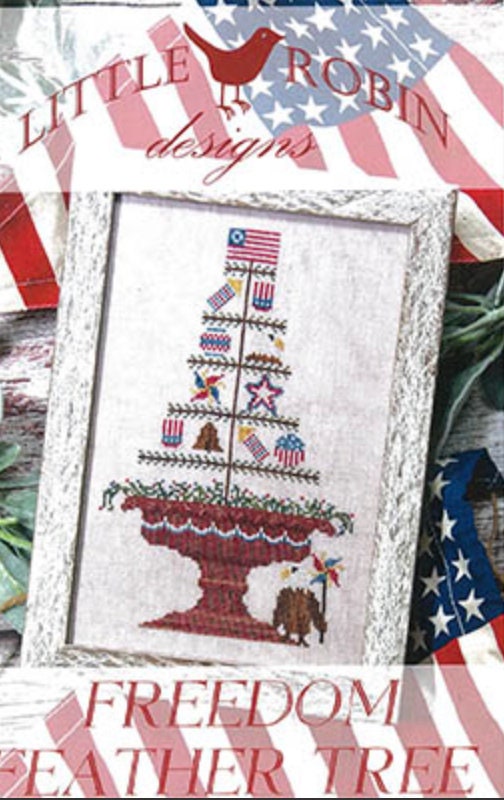 Freedom Feather Tree Cross Stitch by Little Robin Designs - Paper Pattern