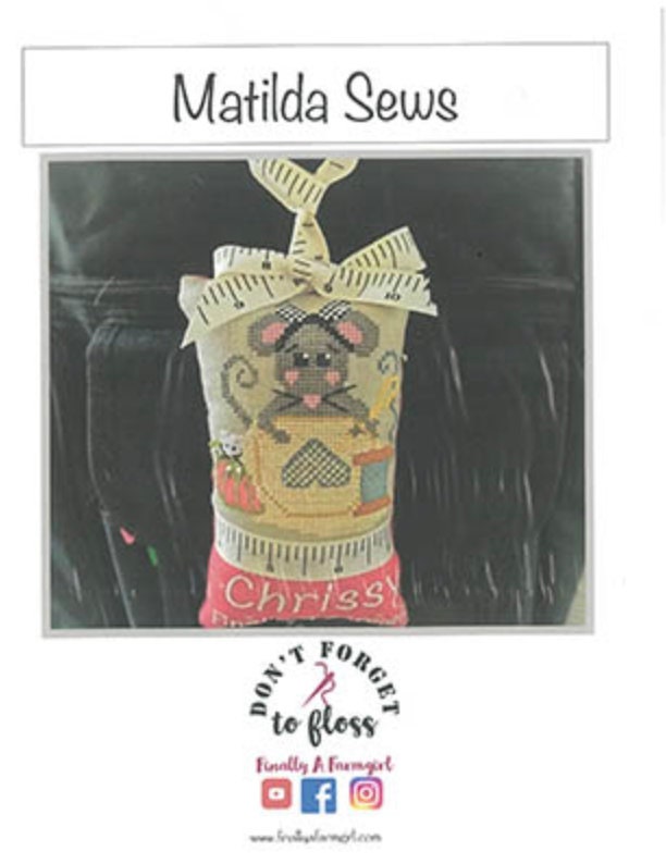 Matilda Sews Cross Stitch by Finally A Farmgirl - Paper Pattern