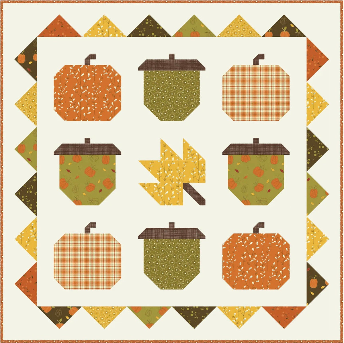 Hello Autumn Quilt Pattern - PCQ-038 Paper Pattern