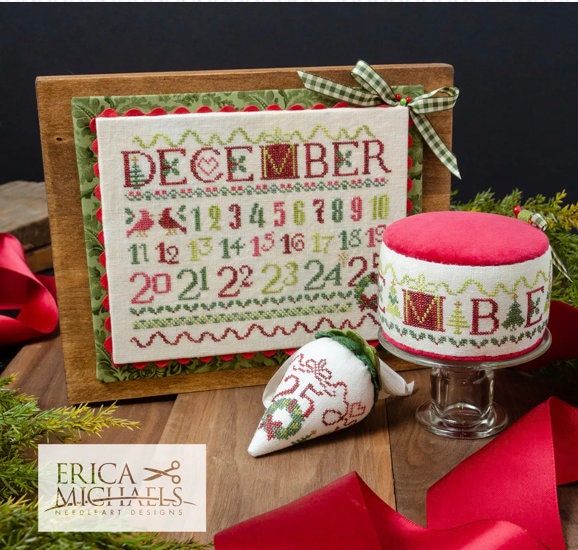 Christmas Countdown Cross Stitch by Erica Michaels - Paper Pattern