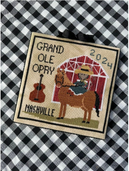 Matilda Goes to Nashville Cross Stitch by Finally A Farmgirl - Paper Pattern