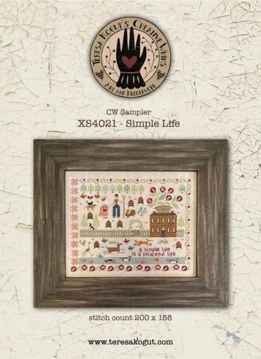 Simple Life Cross Stitch by Teresa Kogut - Paper Pattern